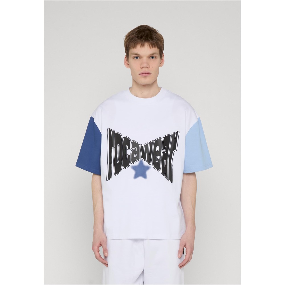 Rocawear - Colored Herren TShirt - Weiß/Blau